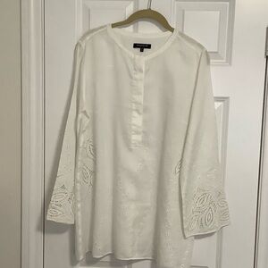 Lafayette 148 New York White Tunic